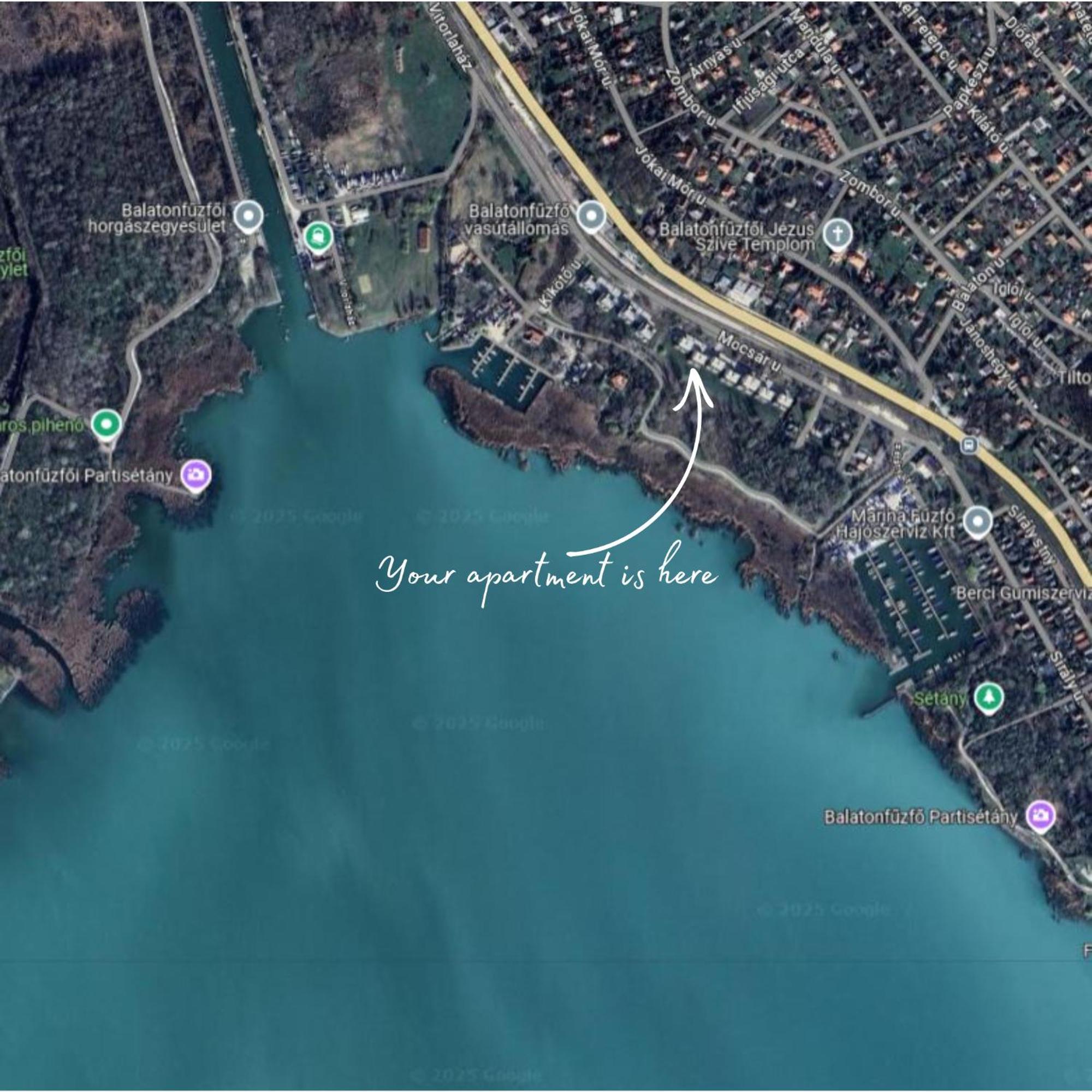Fűzliget Blue4 Apartman Balatonfůzfő Kültér fotó